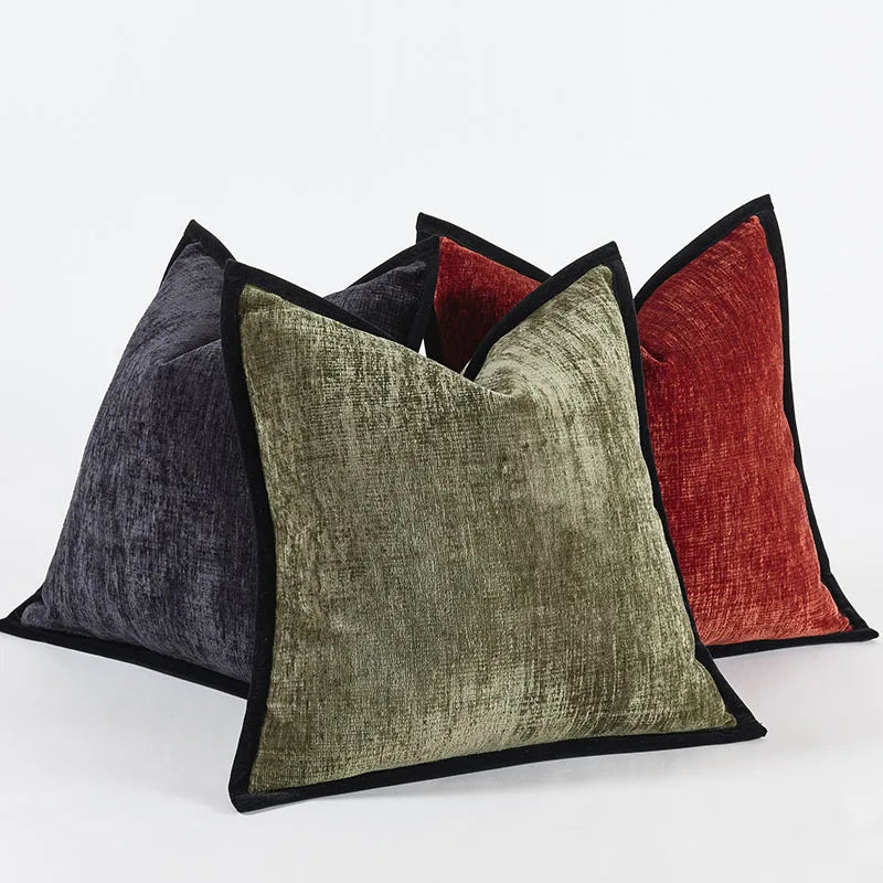 White Black Cushion Cover Jacquard Luxury Comfortable Pillow Covers Decorative for Sofa Chair Bed Home Room Decor Pillowcase